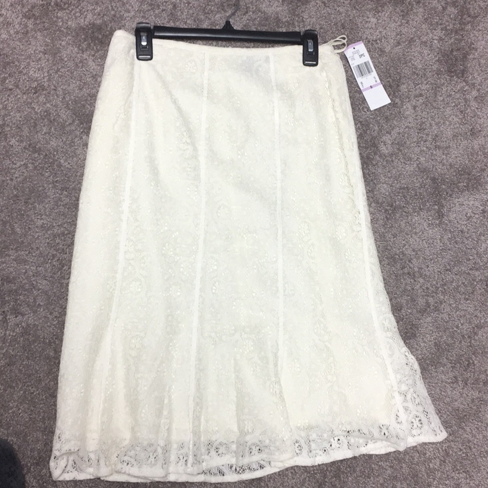 Cream skirt
